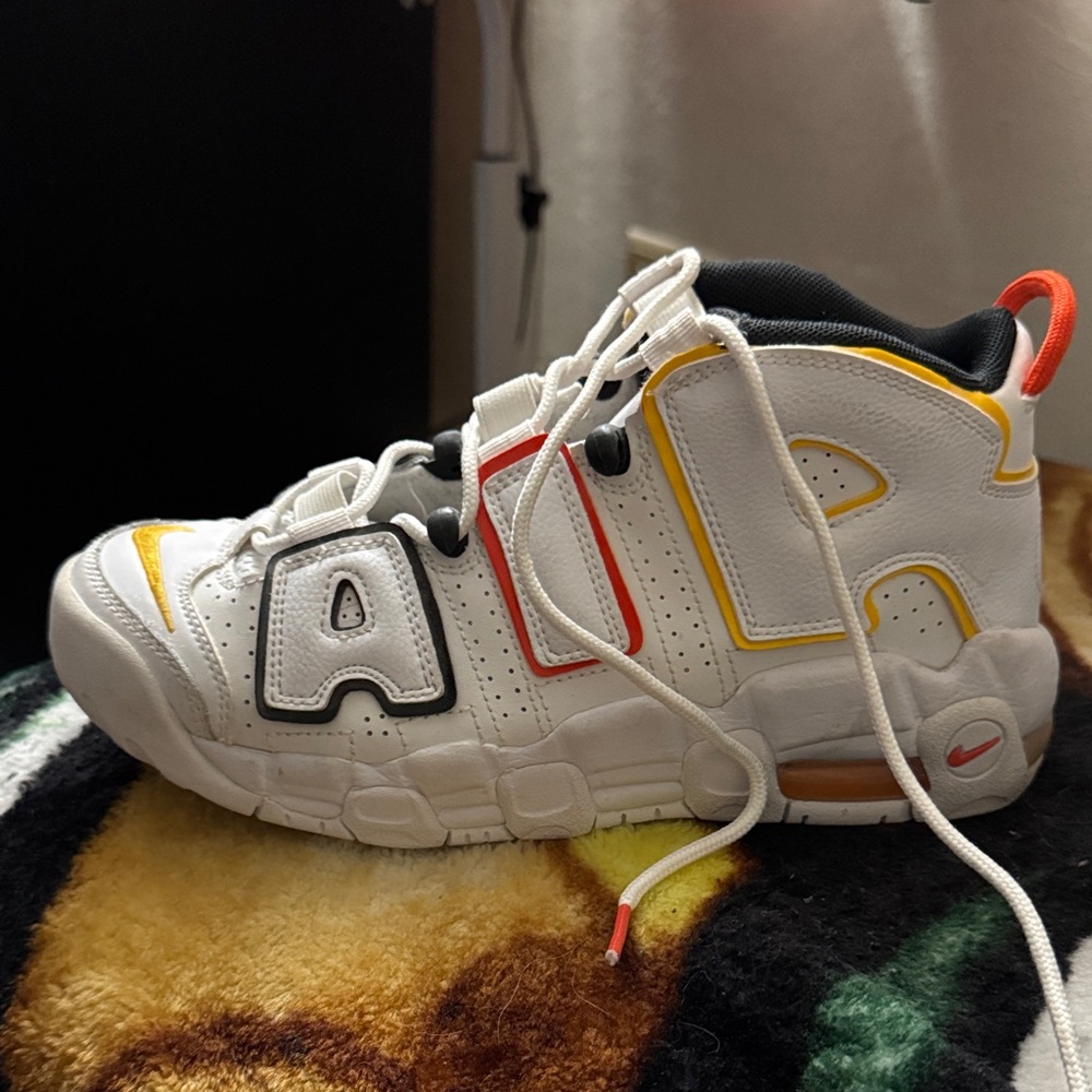 Nike Kids Sneakers White with Red and Yellow Accents